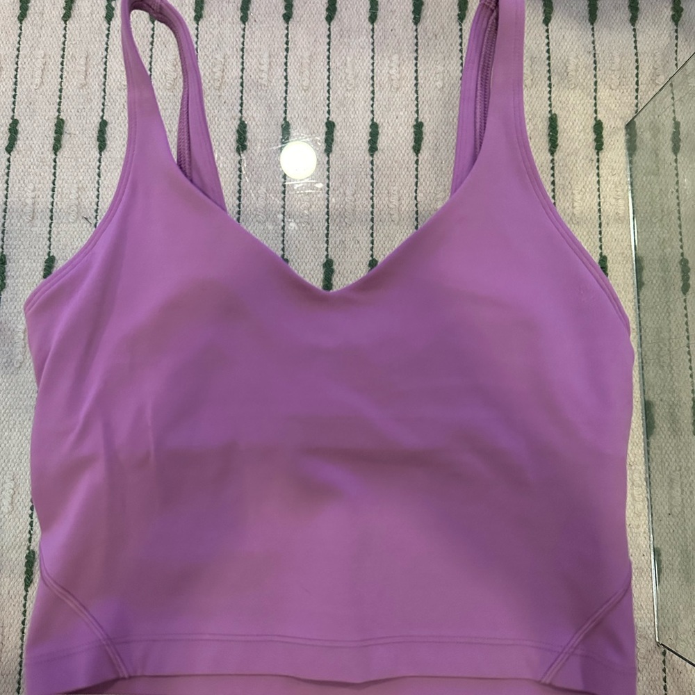 lululemon athletica align tank top wisteria purple size 4